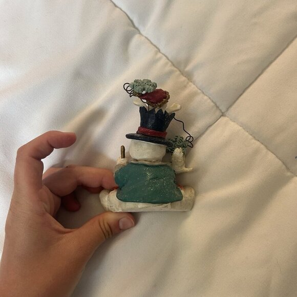 Vintage Snowman Doves Christmas Holiday Decor Decorations Winter - Picture 3 of 5